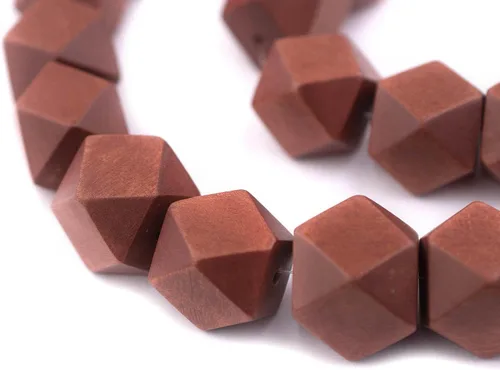 Miniatura 37 de TheBeadChest - Cuentas de madera de cubo sin esquinas azul azul: cuentas orgánicas naturales de corte de diamante de 0.787 in para la fabricación