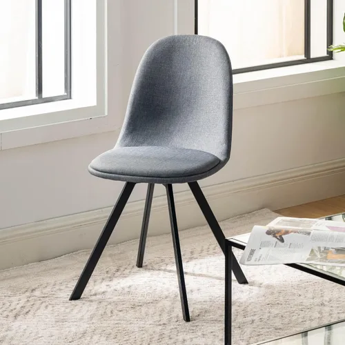 Miniatura 4 de Homy Casa Juego de 4 sillas giratorias de comedor, sillas laterales giratorias de 360°, sillas de estilo moderno de mediados de siglo, sillas