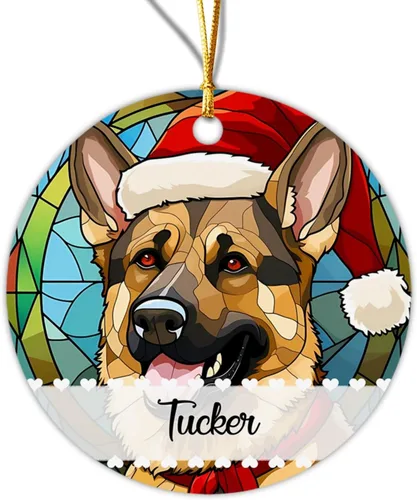 Miniatura 23 de Chow Chow - Adorno decorativo para árbol de Navidad 2026, adorno personalizado para sombrero de Navidad, regalo de adornos de Navidad para perros