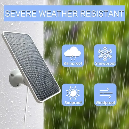 Miniatura 6 de JJMASEE Panel solar para cámara de seguridad SimpliSafe al aire libre y serie 2, cargador solar impermeable para cámara exterior SimpliSafe