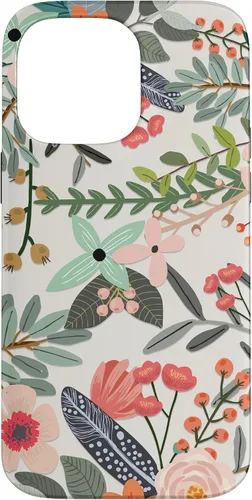 Miniatura 20 de Funda con diseño floral botánico de jardín colorido para iPhone 14