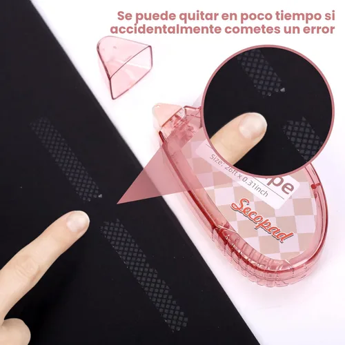 Miniatura 6 de Secopad Cinta para álbum de recortes, paquete de 4 rodillos de cinta de doble cara para manualidades, dispensador de pegamento adhesivo, suministros