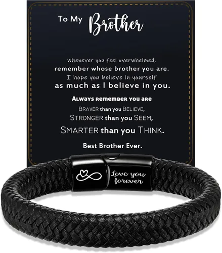 Miniatura 17 de Regalos para el día del padre, regalos de graduación para hombres, pulsera de cuero para hombre, relleno de calcetines para adolescentes, regalos