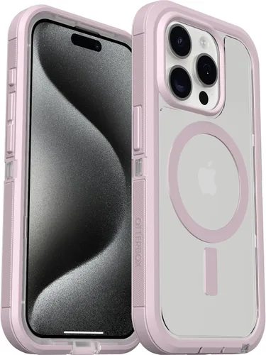 Miniatura 5 de OtterBox Funda transparente para iPhone 15 Pro (solamente) Defender Series XT - Mountain Frost (transparente), sin pantalla, resistente, se ajusta a