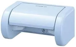 SANEI W37-B Soporte de papel, desprendimiento de un solo toque, tornillo y cinta adhesiva, azul