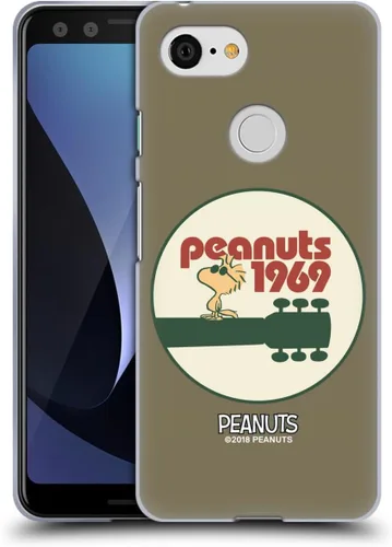 Miniatura 188 de Head Case Designs Funda de gel Woodstock 50th con licencia oficial de Peanuts Snoopy Guitar 1969 [protección de grado militar] compatible