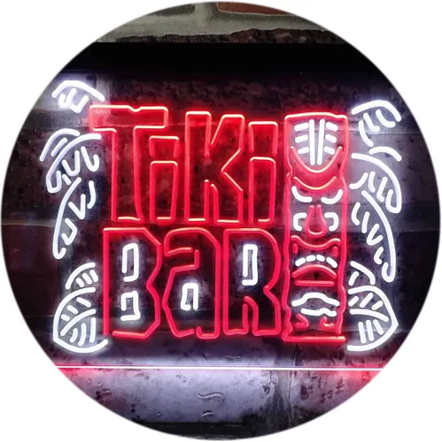 Miniatura 16 de ADVPRO Tiki Bar Mask Beer Pub Club Wine Dual Color LED Neon Sign Blue & Red 12" x 8.5" st6s32-i3139-br