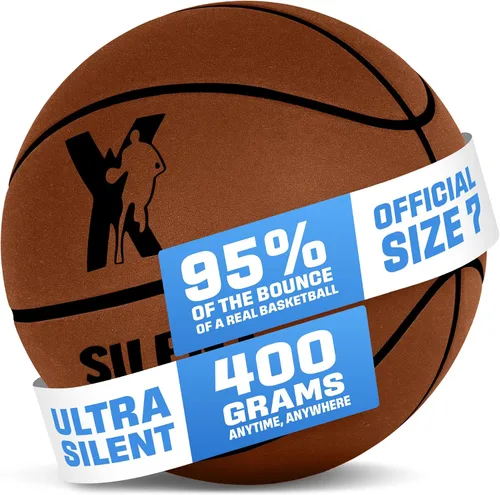 Miniatura 11 de YGA Silent Basketball Size 7 (29.5"): Grooved Airless Indoor Basketball with Upgraded 95% Bounce - Ultra Quiet Basketball for Dribbling Indoor