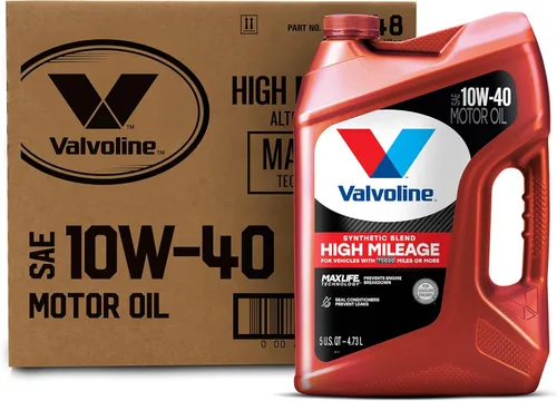 Miniatura 74 de Valvoline - Aceite de motor de mezcla sintética SAE 10W-40 de alto millaje, con MaxLife Technology, 5 cuartos de galón