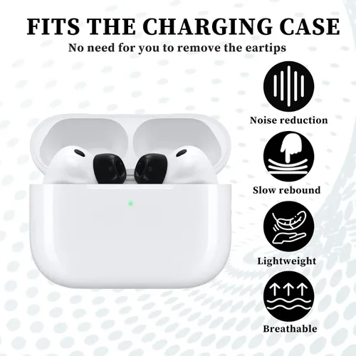 Miniatura 4 de Adhiper Almohadillas de espuma viscoelástica y ganchos para las orejas para AirPods Pro 3 2025, para Airpods Pro3 nti-Slip, accesorios de repuesto