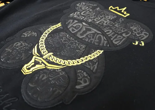 Miniatura 53 de SCREENSHOT Sudadera urbana de forro polar para hombre, diseño de dibujos animados de animación, parche bordado de gel