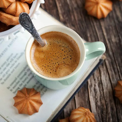 Miniatura 5 de homEdge Mini Taza de Espresso de Porcelana, 4 Onzas / 120 ml Pequeñas Tazas de Café Cerámicas Demitasse para Espresso, Té - Juego de 6, Turquesa