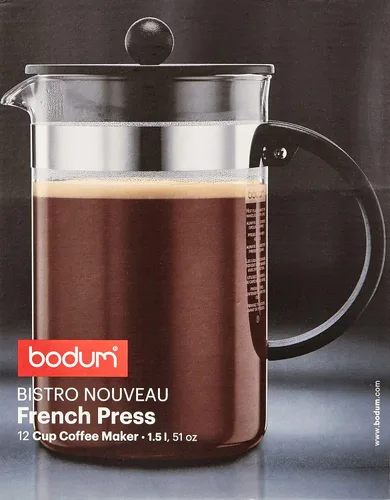 Miniatura 2 de Bodum Bistro Nouveau French Press Cafetera eléctrica 12Copa 51-ounce