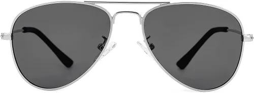 Miniatura 3 de Gleyemor Lentes de sol polarizados estilo aviador para niños y niñas, jóvenes, adolescentes, dos tamaños de 1.969 in y 2.047 in