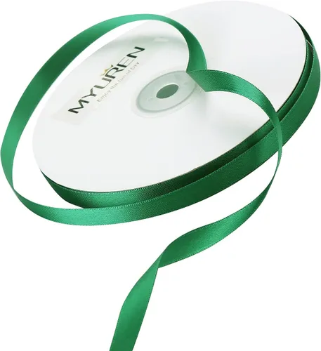 Miniatura 4 de Cinta de satén sólida de 3/8 pulgadas, cinta de satén verde de doble cara para manualidades, envoltura de regalos, recuerdos de fiesta, baby shower