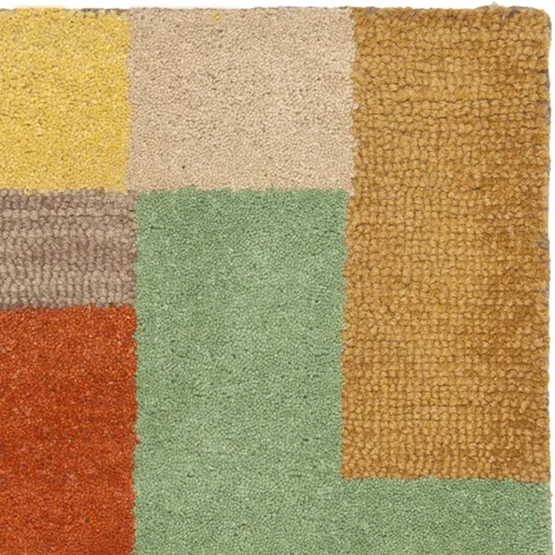 Miniatura 4 de SAFAVIEH Soho Collection - Alfombra decorativa de 2 x 3 pies, multicolor hecha a mano, moderna lana abstracta, ideal para zonas de alto tráfico
