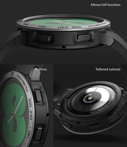 Miniatura 5 de Ringke [Deportes aéreos + estilo bisel] Compatible con Samsung Galaxy Watch 4 de 1.575 pulgadas, funda flexible de poliuretano termoplástico a