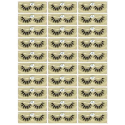 Miniatura 19 de FARRED - Pestañas postizas esponjosas, dramáticas, a granel, mix de 10 estilos, paquete de 50 pares, en cajas individuales, 10-18mm de volumen