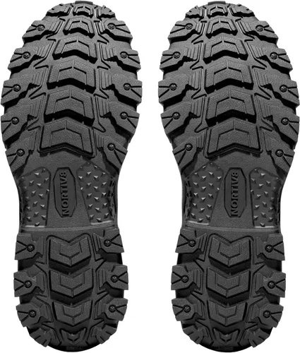 Miniatura 7 de NORTIV 8 Botas de senderismo para hombre, impermeables, con puntera suave, botas de trabajo de cuero