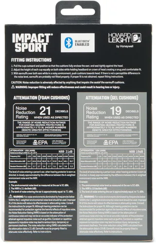 Miniatura 11 de Howard Leight Impact Sport - Orejera Bluetooth para disparar, color negro, atenuación de ruido de 21 dB, unisex para jóvenes y adultos Gris carbón