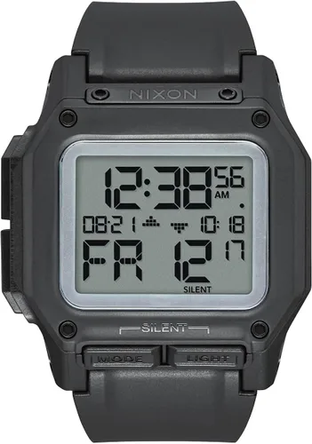 NIXON - Reloj Regulus A1180, reloj deportivo digital para hombre, resistente al agua hasta 328 pies 100 m (esfera del reloj de 1.811pulgadas 46