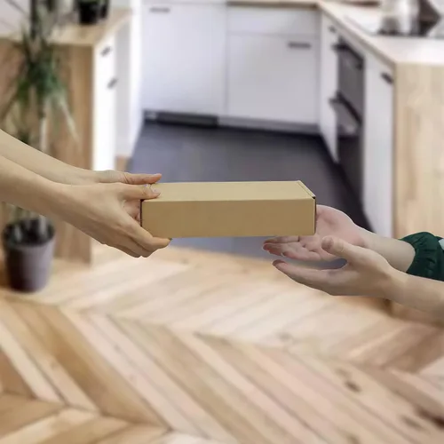 Miniatura 6 de MEBRUDY - Cajas para envío de 9 x 6 x 2 pulgadas, paquete de 25 unidades, caja pequeña de cartón corrugado para envío de literatura por correo Marrón