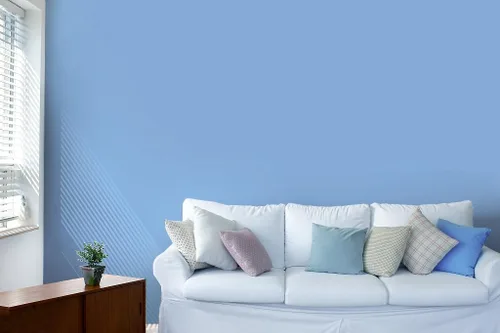 Miniatura 4 de Papel tapiz azul claro de despegar y pegar de 15.7" x 394", papel de contacto azul, impermeable, autoadhesivo, extraíble, fácil de limpiar, vinilo