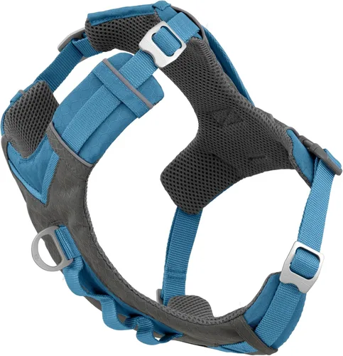 Miniatura 10 de Arnés para perro Kurgo Journey Air - Ajuste seguro para perros activos - Pecho acolchado - Tela Ripstop ligera - Malla transpirable - Borde Rojo