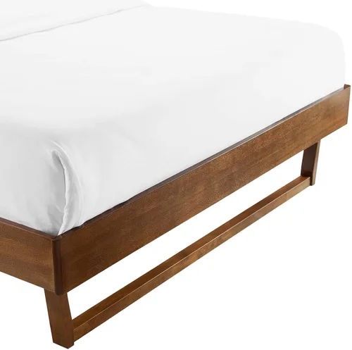 Miniatura 7 de Modway MOD-6212-WAL Billie - Marco de cama con plataforma de madera, tamaño individual, nogal Nuez