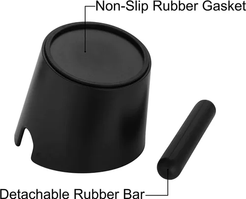 Miniatura 3 de Caja de café expreso, caja de café de 4.8 pulgadas, contenedor de café expreso para posos de café con barra extraíble y base antideslizante
