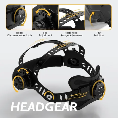 Miniatura 4 de TOOLIOM - Casco de soldadura con oscurecimiento automático, funciona con energía solar, con rango de sombra ajustable 4/9-13 para capucha