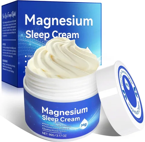 Aceite de Magnesio para Pies, Crema Tópica de Magnesio, Alta Concentración Genuina Zechstein