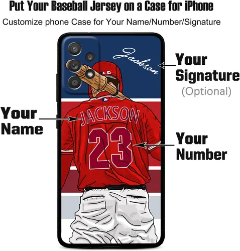 Miniatura 2 de Funda de béisbol personalizada con nombre y número para Samsung Galaxy Note 20/20 Ultra 10 Pro Note 9 8, silicona líquida con protección de cámara