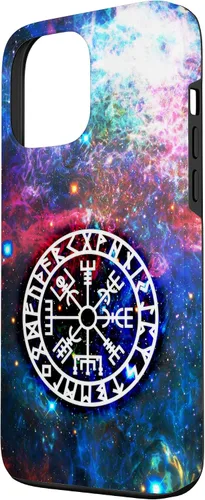 Miniatura 2 de Funda nórdica para iPhone 13 Pro Max Vegvisir Viking brújula símbolo de protección de runas celtas