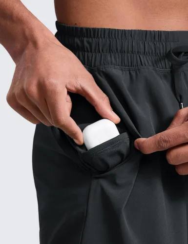 Miniatura 5 de CRZ YOGA Pantalones cortos de entrenamiento sin forro para hombre de 5 pulgadas, ligeros, de secado rápido, para correr, deportes, atletismo