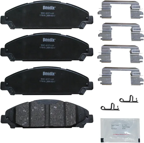 Miniatura 11 de Pastillas de freno delanteras cerámicas Bendix Priority1 CFC2302 para Hyundai Elantra 2021, Sonata 2022-2020, Kia K5 2023-2021