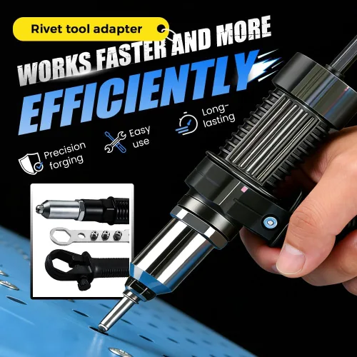 Miniatura 4 de Kit de adaptador de pistola remachadora eléctrica profesional, nuevo adaptador de taladro de tuerca de remache eléctrico 2026, herramienta de 1 set