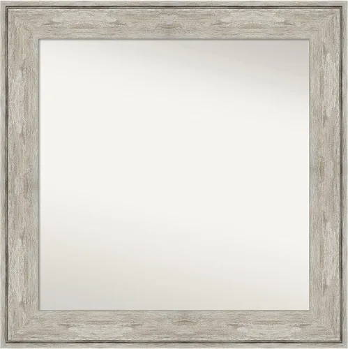 Miniatura 222 de Amanti Art Espejo de baño plateado para sobre fregadero, 28 x 47 pulgadas, espejo rectangular de plata imperial, marco de madera tradicional de gran