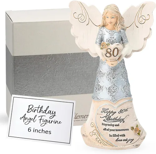 Miniatura 7 de Pavilion Gift Company 82413 Elements Angels - Bendición de cumpleaños: que los deseos de hoy te traigan hermosos mañanas Figura de ángel de 6