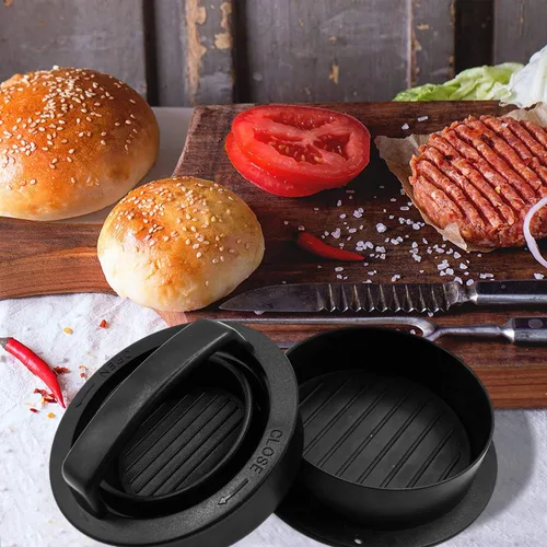 Miniatura 8 de TCAIRG - Molde para hamburguesas para hamburguesas de diferentes tamaños, funciona mejor para prensa de hamburguesas rellenas, deslizadores