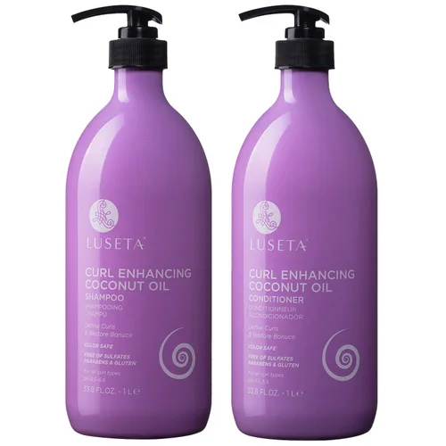 Miniatura 13 de Luseta - Champú y acondicionador de queratina para cabello teñido dañado y seco, tratamiento capilar de queratina para suavizar, nutrir
