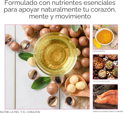 Miniatura 3 de Livingood Daily Omega 3 6 9 Plus Curcumina de cúrcuma - Suplemento Omega 3 (EPA y DHA) - Apoya la salud del corazón - Suplementos - 60 cápsulas