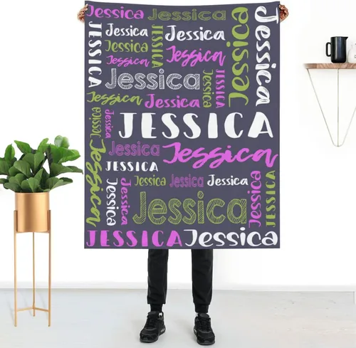 Miniatura 40 de Mantas de bebé personalizadas para niñas y niños con nombre, mantas de bebé personalizadas con nombre, mantas personalizadas para niños, artículos
