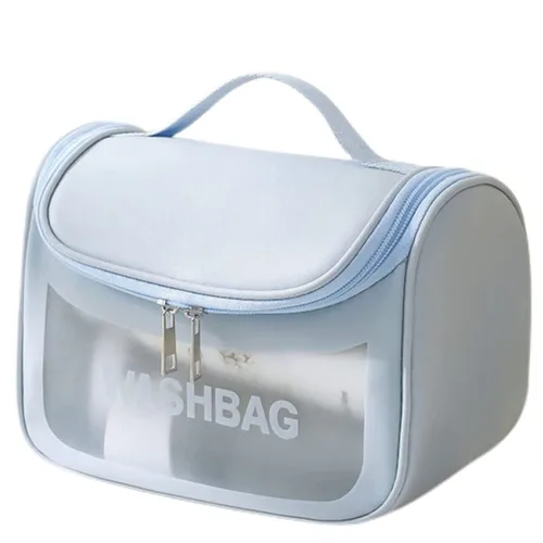 Miniatura 8 de LEJN Neceser Bolsa de viaje Bolsa de maquillaje resistente al agua Bolsa de cosméticos Organizador de viaje Contenedor de tamaño completo Artículos