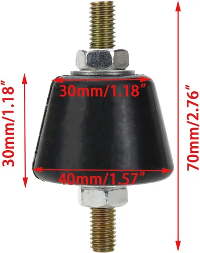 Miniatura 5 de Quluxe 4 piezas de tacos de goma amortiguadores y vibraciones aisladores para mini bombas de calor/agua divididas, compresores de aire, motores