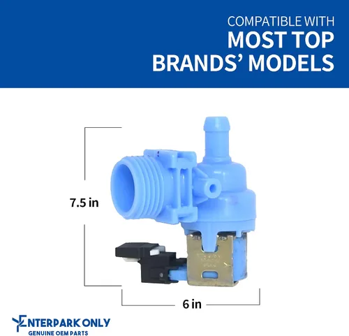 Miniatura 2 de Enterpark - Válvula de entrada de agua para lavavajillas Whirlpool W10327250 W10327249 W10327249 W10316814 W11130743 W10195047 W10648041 W10872255