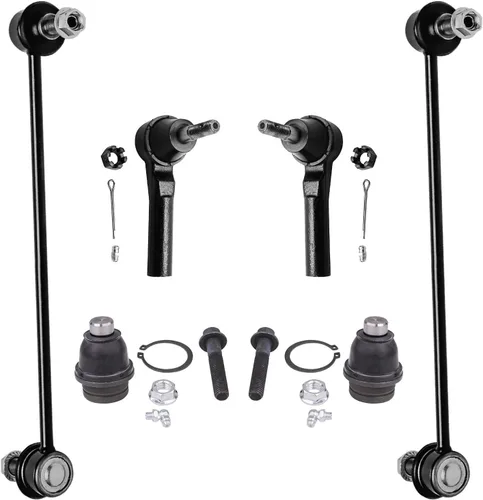 Miniatura 26 de Detroit Axle – Kit de suspensión delantera para Hyundai 2013-2018 Santa Fe 2 enlaces de barra de estabilizador 4 varillas de amarre interiores