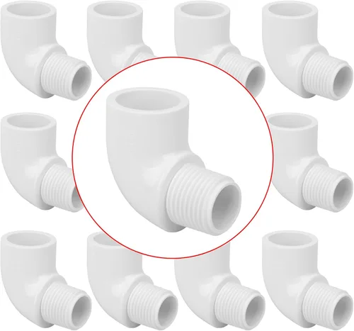 Miniatura 15 de Paquete de 10 Adaptadores Conectores de Acoplamiento de Tubería de PVC de Rosca Doble Hembra de 1 pulgada (F x F) SCH40 Acoplamiento de Tubería