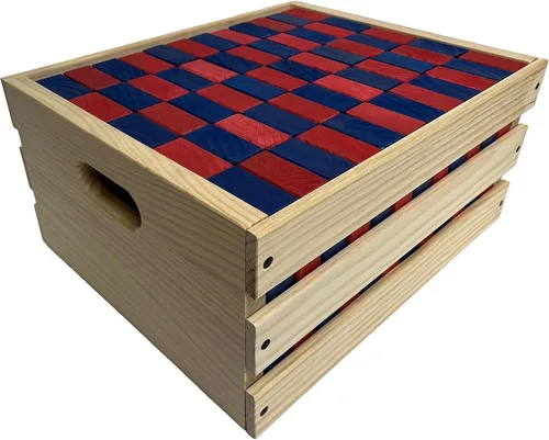 Miniatura 4 de Tailgating Pros Maderas gigantes de primera calidad con caja manchada: ¡elige los colores de tu equipo! Juego gigante para patio al aire libre