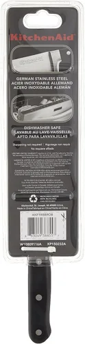 Miniatura 2 de Cuchillo de pelar de remache triple KitchenAid Classic Series, Cuchicho de sierra para pan, 8", Negro ónice